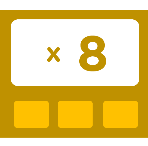 Learn how to multiply by 8 - Training activities