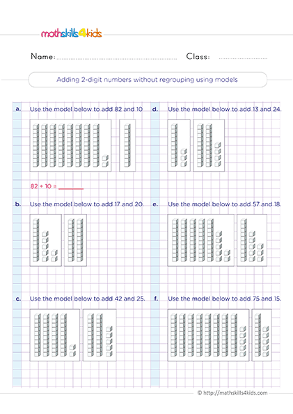 First Grade Math addition word problems worksheets