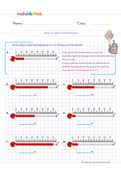 2nd Grade units measurement worksheets: Printable and free - Which table is correct?