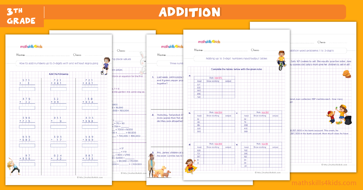 fourth grade math worksheets - subtraction worksheets for grade 4