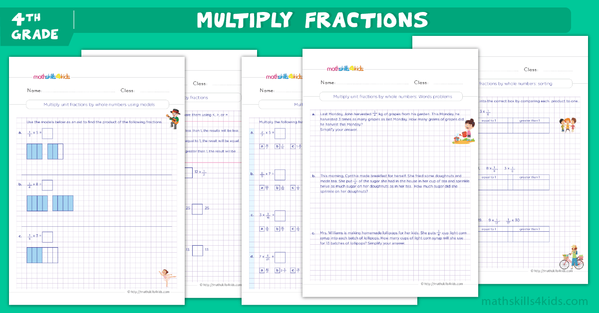 4th Grade Math worksheets - 