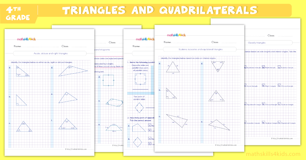 4th Grade Math worksheets - 