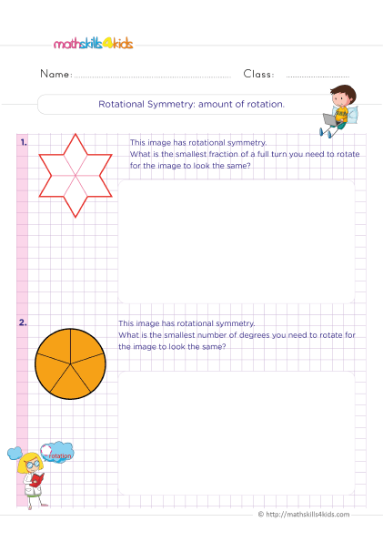 From lines to reflections: Exploring symmetry in 4th Grade worksheets - Counting lines of sysmmetry