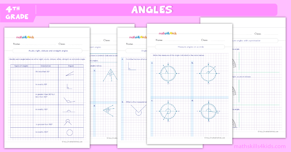 4th Grade Math worksheets - 