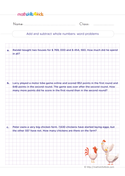 addition Word Problems - How do you solve addition and subtraction word problems?