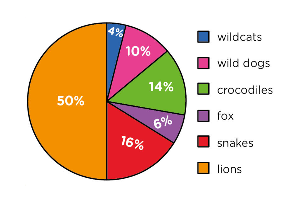 Grade 6 Statistics Worksheets PDF: Statistical Questions with Answers - example of pie chart