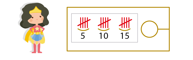counting to 20 exercice - count tally marks