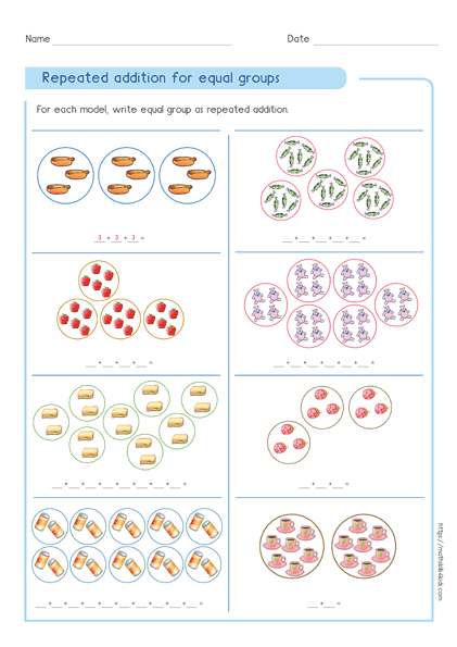 Identifying Multiplication Expression For Equal Groups