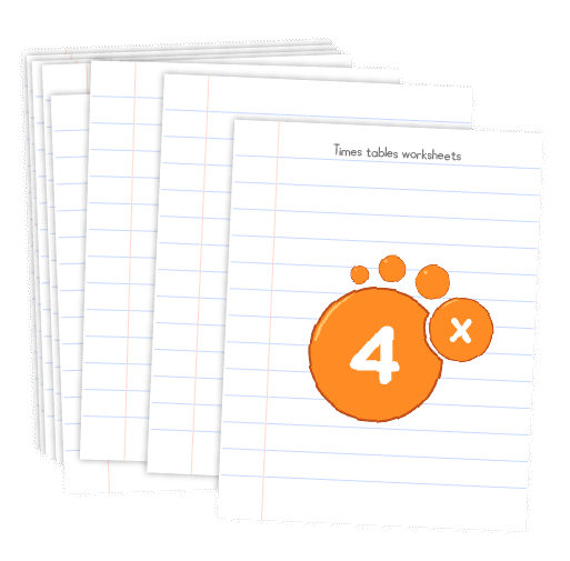 Multiplication printable - 4 times table worksheets