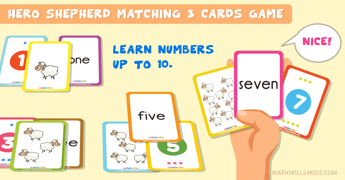 Hero Shepherd Printable Number Matching Cards 1 10 Number Memory Game