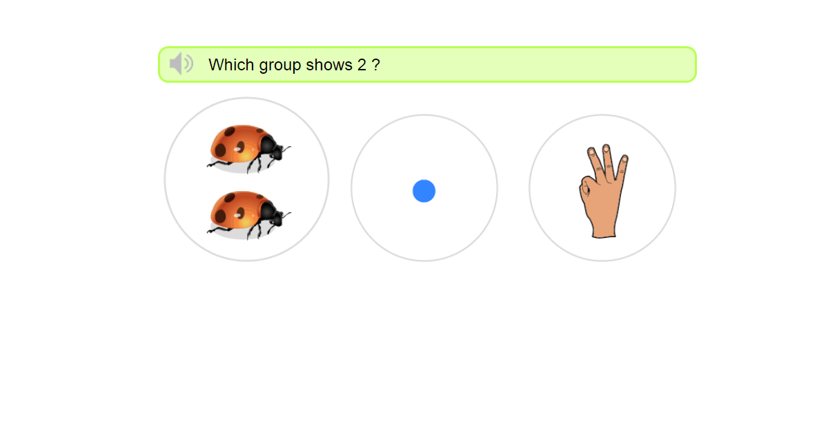 Identifying number 2 - Number two recognition test